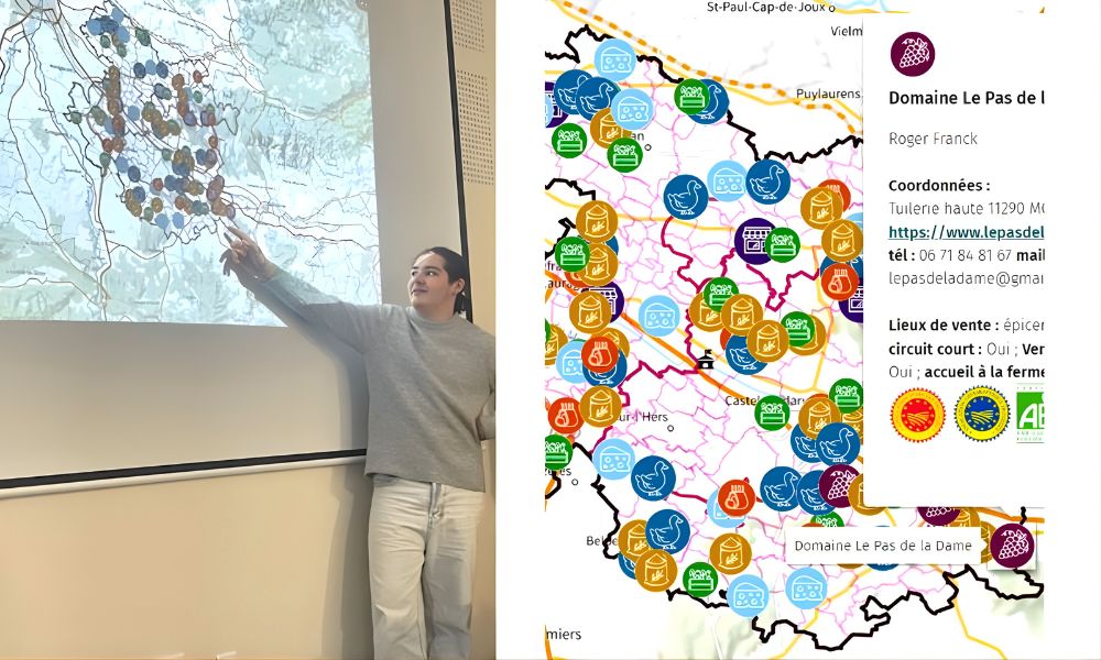 Les élèves de 1re BacPro SAPAT réalisent une carte des producteurs pour le Pays Lauragais